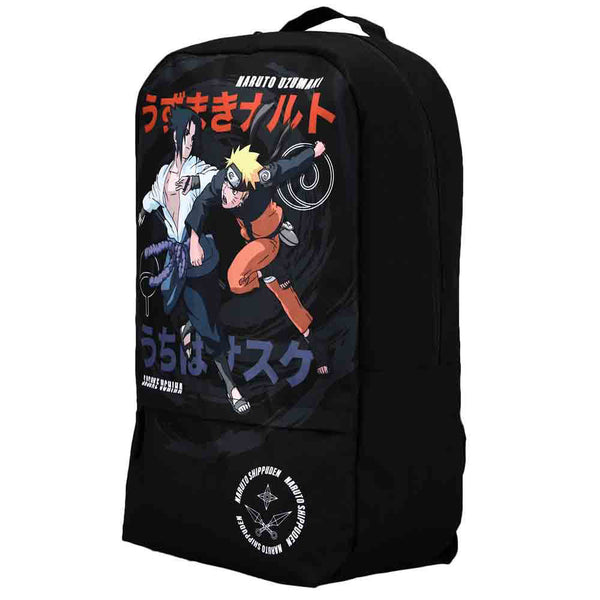 Naruto & Sasuke Print Laptop Backpack